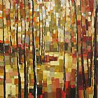 Wood Paintings - Pathway Through the Woods by 2010